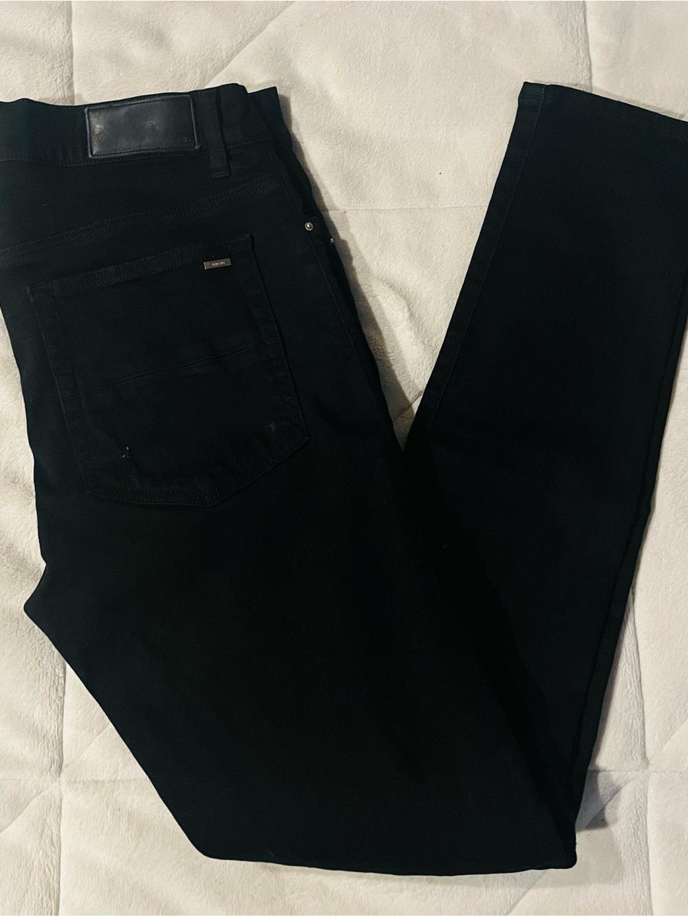 AMIRI Black Distressed Skinny Jeans Men’s Size 32 X 33